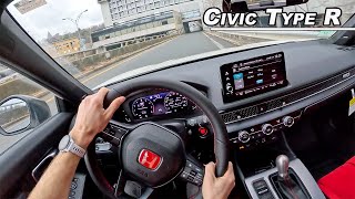 Living with The 2023 Honda Civic Type R  Morning Commute POV Binaural Audio [upl. by Anselmo704]