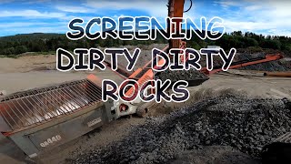 Screening rock with Sandvik QA440 4K RAW AUDIO NO MUSIC [upl. by Yaner]