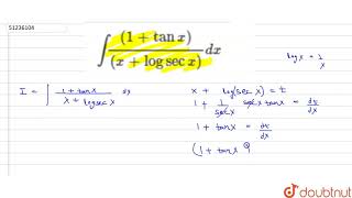 int 1tanxxlog secxdx [upl. by Nessej]