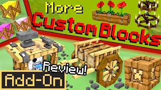 ADDING 200 BLOCKS to Minecraft Survival MORE CUSTOM BLOCKS ADDON [upl. by Nancy170]