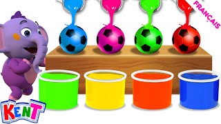 Apprendre les couleurs Ball  Comptines   Bébé Kent [upl. by Wein]