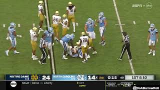 North Carolina OLOffense vs Notre Dame Defense 2022 [upl. by Lamoree]