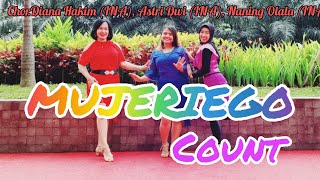 Tutorial MUJERIEGO Line Dance Chor Diana Hakim INA Astri Dwi INA  Naning Olala  INA [upl. by Kilgore]