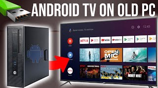 Turn PC into Android TV  Portable Android TV USB [upl. by Boak]