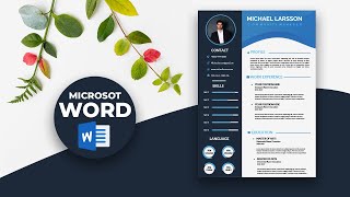 How to Create a Resume That Stands Out and Lands You the Job 😱 CV Design Tutorial ✪ DOCX ✪ [upl. by Caralie]