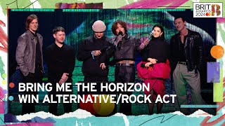 Bring Me The Horizon Win RockAlternative Act  The BRIT Awards 2024 [upl. by Dierdre30]