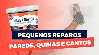 O MELHOR PRODUTO para pequenos REPAROS EM PAREDES quinas e cantos  Rebotec Brasil [upl. by Lounge283]