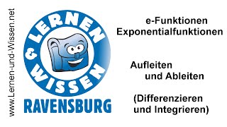 Ableiten und Aufleiten von eFunktionen by Lernen amp Wissen [upl. by Qifahs]