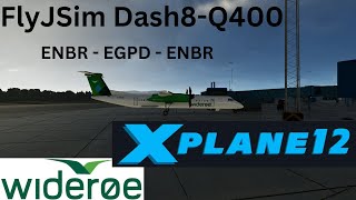 X Plane 12 FlyJSim Q400 Wideroe Bergen  Aberdeen  Bergen WF398WF399 Live [upl. by Cheng]