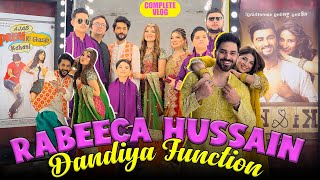 Rabeeca Hussain Dandiya Function  Complete Vlog  Dance Floor Torr Diya [upl. by Zink912]