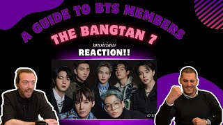 A Guide to BTS Members REACTION It made us very emotional Musicians React KPop [upl. by Acisse36]