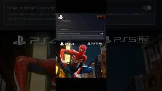 PS4 IMAGE ENHANCEMENT MENU ON PS5 PRO [upl. by Hillie954]