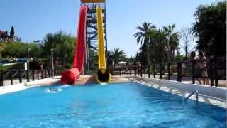 Water Park Alicante Aquopolis Torrevieja The Killer Slide Review [upl. by Oigufer361]