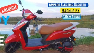 AMPERE ELECTRIC SCOOTER Magnus EX All Details  Launched India  Range Price Feature Review [upl. by Jopa]