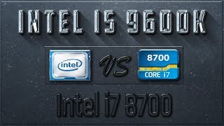 Intel i5 9600K vs i7 8700 Benchmarks  Test Review  Comparison  Gaming  10 Tests [upl. by Niltag]