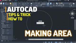 AutoCAD How To Make Area With Mtext Command [upl. by Llenahs]