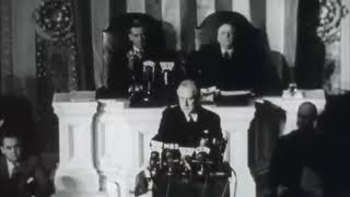 President Franklin Roosevelt declares war on Japan December 8 1941 [upl. by Emanuela542]