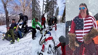 INSANE Snowmobile WinsFails 6  2024 Sled Fail Compilation [upl. by Ecienahs923]