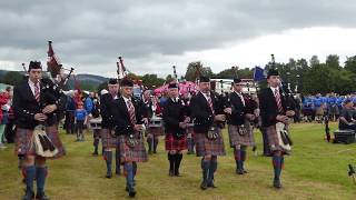 Bagpipes Music 2018 Highland Games Parade Blairgowrie Perthshire Scotland [upl. by Niar]