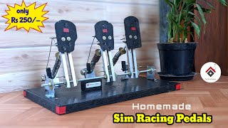 DIY Sim Racing Pedals  Gaming Pedals for ets2in ENGLISH  Cheapest Analog pedals from Arduino [upl. by Roxie264]