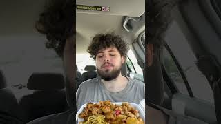 Panda Express mukbang foodreview pandaexpress [upl. by Dorette]