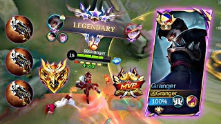 Top Global Granger Soloq Best Build To Rank Up Fast Mobile Legends Bang Bang [upl. by Budde]