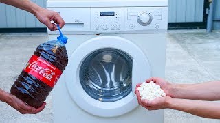 Experiment Coca Cola Mentos vs Washing Machine [upl. by Stanford]