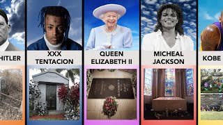 Tombstones of the Most Famous People Who Died  Comparison [upl. by Hanah]