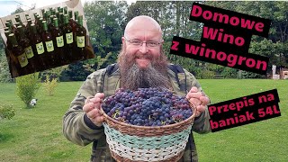 Wino z winogron  przepis na balon 54L [upl. by Enyedy]