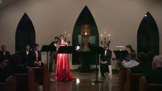 Panis Angelicus sung by Elizabeth Rose at the 2023 quotA Candlelight Christmas Concertquot [upl. by Publus]