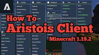 How to install Aristois Client on Minecraft 1192 [upl. by Nottirb]