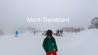 Mont Tremblant Skiing From Top to Bottom 6KM  Ski in Canada 🇨🇦 2024  Longest Green Run [upl. by Namsu]