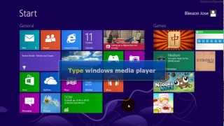 Windows 8  Create shortcut for windows media player on desktop using mouse [upl. by Harvard]