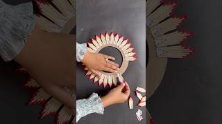 Beautiful wall hanging craft ideas with Match sticks youtubeshorts shorts wallhanging [upl. by Allana214]