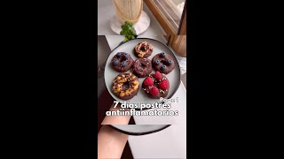 ¡Ideas de postres antiinflamatorios para toda la semana 😍 ¡Con estas recetas vencerás los antojos [upl. by Rehprotsirhc]