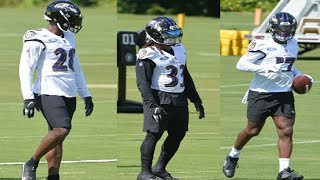 FIRST LOOK LEVEON BELL DEVONTA FREEMAN AND LATAVIUS MURRAY AT RAVENS PRACTICE 🔥 [upl. by Allebasi990]