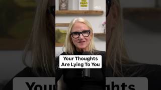 Your thoughts are lying to you  Mel Robbins Shorts [upl. by Ellenrahc]