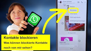 WhatsApp Tipp Kontakte blockieren und löschen Was sieht der andere dann noch [upl. by Inglis546]