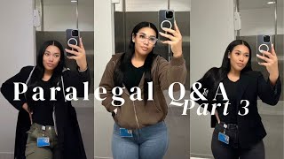 PARALEGAL QampA Part 3  Everything you need to know  Paralegal Career  Programs  Responsibilities [upl. by Adebayo344]