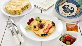 Clatite Panda pentru copii  Panda Pancakes CC Eng Sub  JamilaCuisine [upl. by Nelluc]