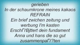 Reinhard Mey  Viertel Vor Sieben Lyrics [upl. by Hamaso]