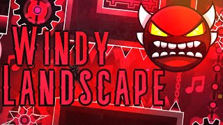 Windy Landscape 100  Geometry Dash [upl. by Aicilyhp]