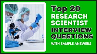 Research Scientist Interview Questions and Answers for 2024 [upl. by Holloway]