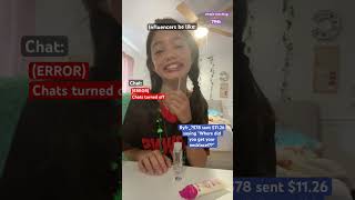 Influencers be like on live lipfiller lips makeup funny tiktok shortsfeed makeupgirls [upl. by Ahsenra986]