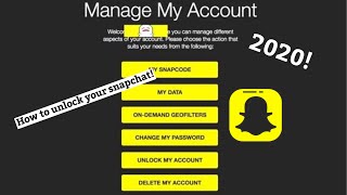 FIX Snapchat Account Locked Locked For No reason 2020 [upl. by Carroll714]