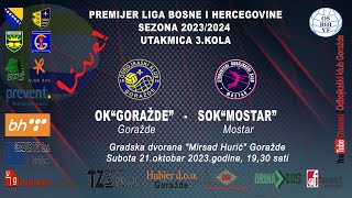 Premijer liga OS BiH za žene OK Goražde  SOK Mostar  3kolo [upl. by Galang]