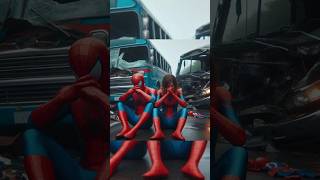 spider man and his wife were involved in a car accident🥹😭🚒💪🏻😥SpiderMan shorts ￼ [upl. by Hurst]