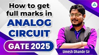 How to get full marks in Analog Circuit  GATE 2025 gateacademy gate2025 gate2026 [upl. by Bernadine]