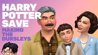 Making the Dursleys  Sims 4 Harry Potter Save [upl. by Liv]