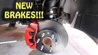 UPGRADING BRAKES ON 09 SILVERADO SINGLE CAB [upl. by Cheke]